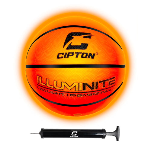 Basketball, LED Light up Basketball, Junior Size 7 27.5" Indoor and Outdoor Basketball, Perfect for Outdoor Games, Basketball Pump Included, Premium Rubber Basketball